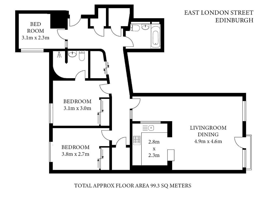 The East London Residence เอดินบะระ ภายนอก รูปภาพ